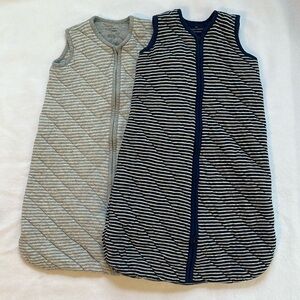Hanna Andersson winter sleep sacks; Size medium. (6-18mo, 16-24lbs)